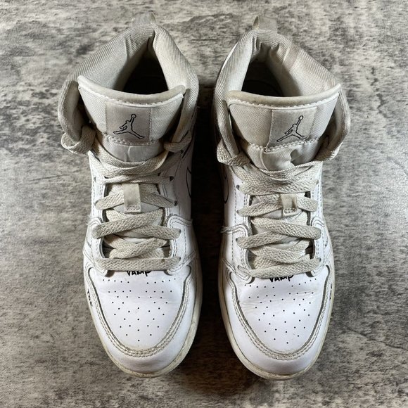 Air Jordan 1 Mid Schematic Size 1.5Y (GS) DQ1866-100 - Picture 7 of 8